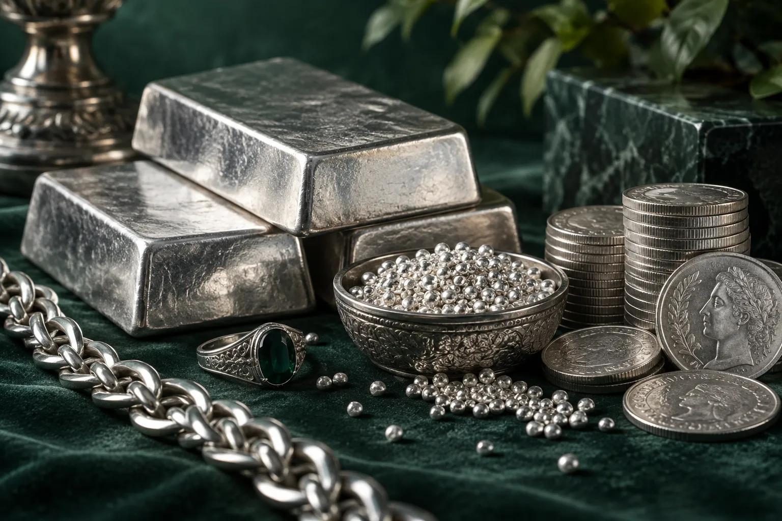نقره چیست؟ راهنمای عیار، قیمت، تشخیص اصالت و خرید آگاهانه — تصویر مقالهٔ ژوآرن