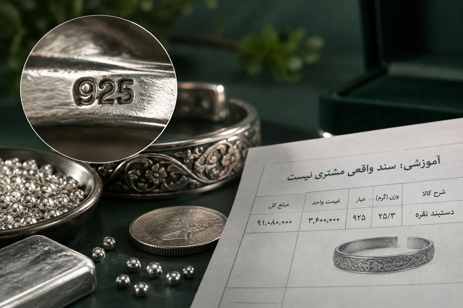 چطور اصالت نقره را بررسی کنیم و محدودیت روشهای خانگی چیست؟